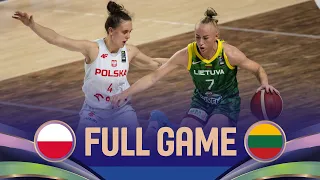 Poland v Lithuania | Full Basketball Game | FIBA Women's EuroBasket 2025 Qualifiers