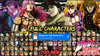 New Jojo's Bizarre Adventure Mugen (700 MB) Best Characters Android