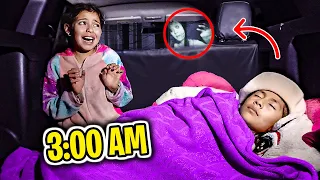 WE SPENT A NIGHT IN MY DAD'S CAR *it goes wrong*