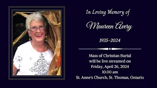 2024 04 26 Mass of Christian Burial for Maureen Avery