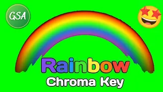 Rainbow Chroma Key Green Screen Video | No Copyright 🌈
