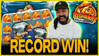 ROSHTEIN CAN´T BELIEVE THIS GAME PAYS MILLIONS!! BIG BASS BONANZA HOLD & SPINNER