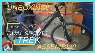 TREK DUAL SPORT 1 BIKE UNBOXING AND ASSEMBLY #TrekBike #Unboxing | @leahdemecillo