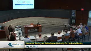 July 11, 2023 Concurrent Bloomington Housing and Redevelopment Authority/Port Authority Meeting