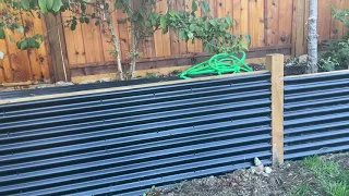 Building A Metal Retaining Wall for my backyard