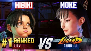 SF6 ▰ HIBIKI (#1 Ranked Lily) vs MOKE (Chun-Li) ▰ Ranked Matches