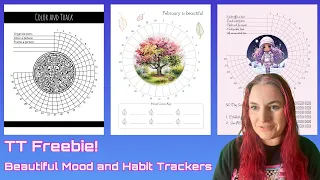 Habit and Mood Tracker Templates - Tangent Templates freebie KDP & Printables - And Clipart Graphics