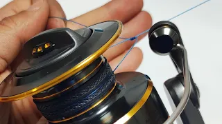 Best Way To Tie Fishing Line To Any Reel - 100% reliable