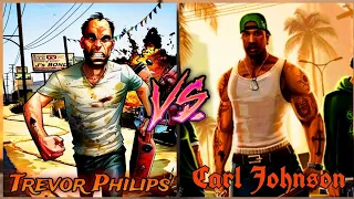 Carl Johnson Vs Trevor Philips ¿Quien Ganaria? o ¿Quien es El Mejor?