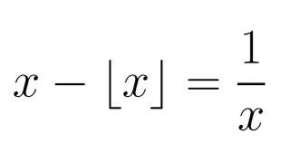 Solving a Floor Value Equation | #NumberTheory