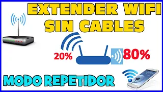 Ampliar señal Wifi con otro Router sin cables extender wifi facil barato