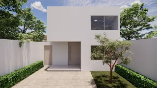 LA MEJOR CASA MINIMALISTA DE 7X15m con 4 dormitorios