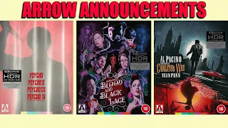 Arrow Announcements September | Blu-ray | 4K UHD | Arrow Video | Mario Bava | Psycho