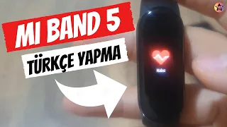 Xiaomi Mi Band 5 Türkçe Yapma: TAMAMEN TÜRKÇE OLDU! Türkçe Dil Desteği ile Türkçe Karakter Sorunu ✔️