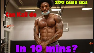 Can KALI do 200 push-ups in 10 minutes ? watch and subscribe :)