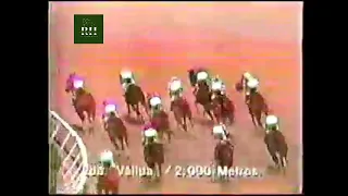 El caballo PARK HANNIBAL con Rafael Torrealba gana la Copa Julian Abdala del año 1991.