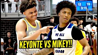 Mikey Williams vs Keyonte George GO AT IT!! Top Shooting Guards BATTLE at Adidas 3SSB!!