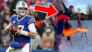 Josh Allen's Crazy Super Bowl Celebration...🔥  | #shorts