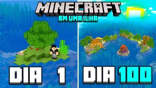 SOBREVIVI 100 DIAS em UMA ILHA no MINECRAFT HARDCORE - O FILME