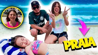 PRIMEIRA VEZ NA PRAIA COM BIANKINHA E MAYUMI  | YU e FAMÍLIA