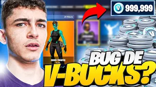 BUG DE V-BUCKS NO FORTNITE... GANHEI 1000 REAIS!!!