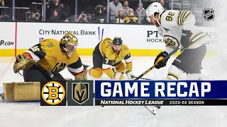 Bruins @ Golden Knights 1/11 | NHL Highlights 2024