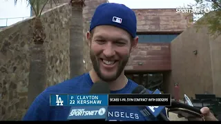 Clayton Kershaw and Andrew Friedman Interviews | Dodgers Spring Training 2022