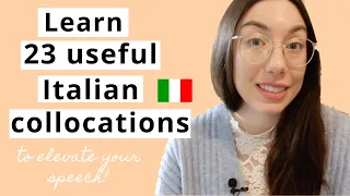 Learn 23 Italian collocations (verb + noun) that will elevate your speech [IT, EN, FR, RU subtitles]