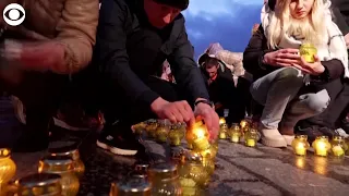 WEB EXTRA: Hundreds Of Candles Lit In Lviv, Ukraine To Honor People Killed In War