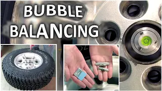 Bubble Balancing An Automotive Tire To Correct A Static Imbalance