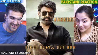 Pakistani Couple Reacts To NBK107 First Hunt Teaser | Nandamuri Balakrishna | Shruti Haasan | Thaman