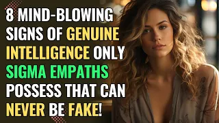 8 Mind-Blowing Signs of Genuine Intelligence Only Sigma Empaths Possess That can Never be Fake!