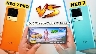 iQOO Neo 7 Pro vs iQOO Neo 7 BGMI 🔥 Overheat & Battery Drain Test 🤐