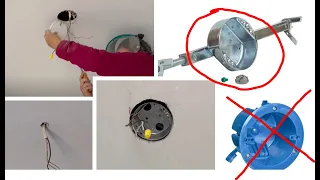 How to Install Electrical Box for Ceiling Light Fixture