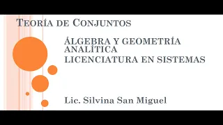 CLASE 09 - Conjunto Numérico (unidad II) - Algebra y Geometría Analítica -  07/05/2024