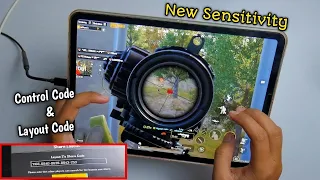 iPad Pro Best Sensitivity settings for Pubg Mobile in 2024| sensitivity and control codes🔥new update