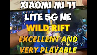 League of Legends Wild Rift in Xiaomi Mi 11 Lite 5G NE (Hand Cam)