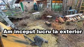 Am început lucrările la exteriorul casei