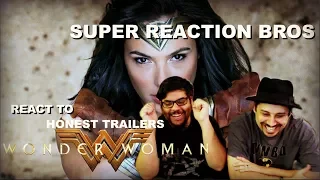 SUPER REACTION BROS REACT & REVIEW Honest Trailers - Wonder Woman!!!!