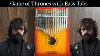 Game of Thrones Kalimba Tutorial - Kalimba Easy Tabs - Easy Practice