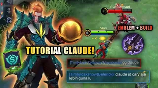 BANG BAGUSNYA APA SIH EMBLEM SUPPORT ITU DI CLAUDE? NIH NONTON AJA GUYS! | TOP GLOBAL CLAUDE - MLBB