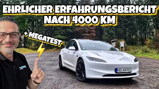 Tesla Model3 Highland Megatest und Erfahrungsbericht nach 4000 km mit Lob & Kritik