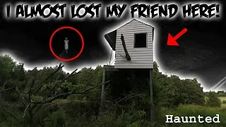 (GONE WRONG) THIS HAUNTED LOCATION ALMOST ENDED MY FRIENDS LIFE! // THE HAUNTED TREE FORT