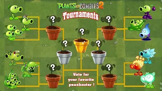 Plants Vs Zombies 2 Tournament All Peashooters - Who Will Win?