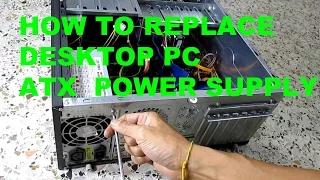 Computer Repair Replace Desktop PC Micro ATX 20 + 4 Pin Power Supply