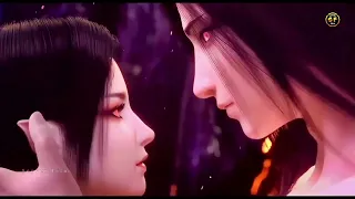 Battle Through the Heavens Season 5  xiao yan and queen medusa romance 😋😋first kiss😘😘🥰