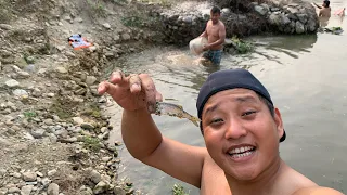 Arya ghat ma fishing with piray bish , local way of fishing in nepal