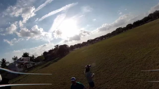 First Fpv Flight and Crash into myself