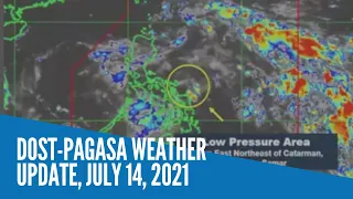 DOST-Pagasa weather update, July 14, 2021