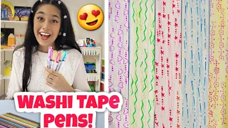 Mini Vlog 129 - Washi Tape Pens!!!😍💕 | Riya's Amazing World